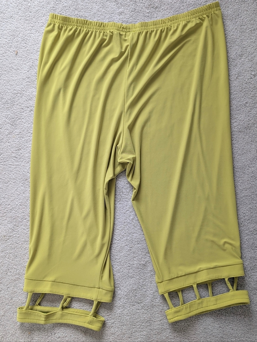 Vintage Chartreuse Cropped Pants
